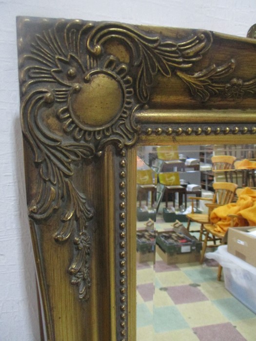 A large gilt mirror, 138cm x 106 cm - Image 2 of 4