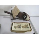 A Stereoscopic viewer along with a collection of George Nightingale & Co. views "Battlefield