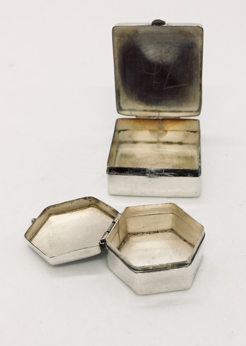 Two 925 silver pill boxes - Image 3 of 3