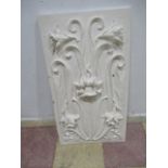 An Art Nouveu plaster panel