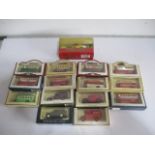 A collection of boxed diecast vehicles including Days Gone, Lledo, Vanguards, Matchbox etc