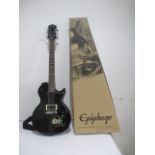 An Epiphone Les Paul Junior electric guitar