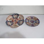 Two Imari patterned plates