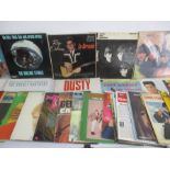 A collection of 1960's LPs including Rolling Stones, Beatles, Roy Orbison, Cliff Richard, Elvis