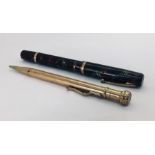 A vintage Waterman's fountain pen along with a rolled gold "Spot" pencil
