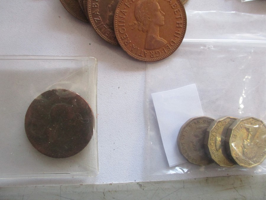 A collection of various coins in a Victorian money box - Image 5 of 11