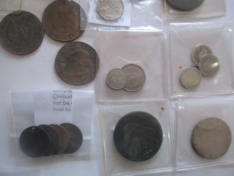 A collection of various coins in a Victorian money box - Image 9 of 11