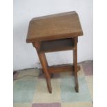 A small oak ecclesiastical lectern - 76cm Height