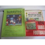 Boxed Subbuteo table soccer 'Continental' club edition along with a boxed Table Association Football