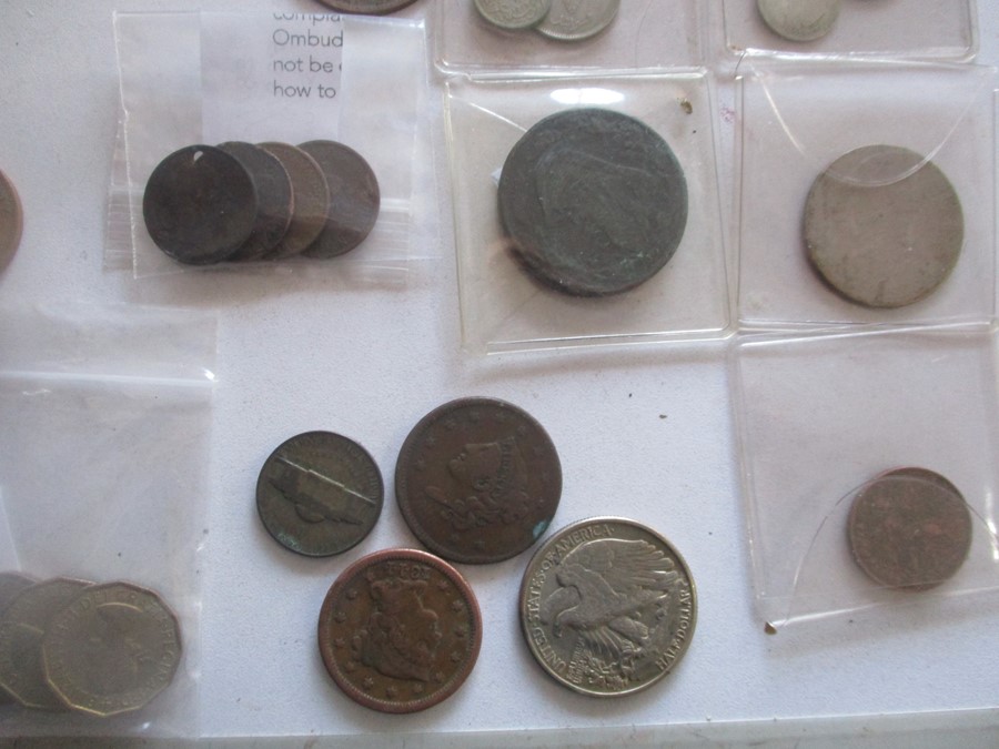 A collection of various coins in a Victorian money box - Image 11 of 11