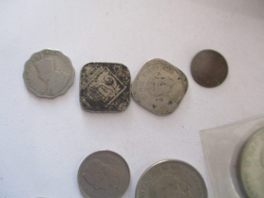 A collection of various coins in a Victorian money box - Image 2 of 11