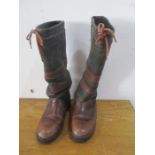 A pair of Dubarry Goretex brown boots size 9
