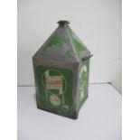 A vintage Agricastrol 5 gallon tractor oil can