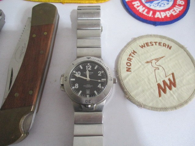 A collection of knives, patches, watch etc - Image 4 of 7