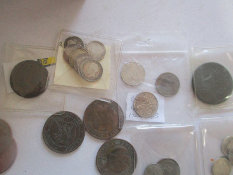 A collection of various coins in a Victorian money box - Image 8 of 11