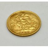 A 1906 half sovereign.