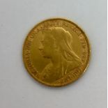 An 1894 full sovereign