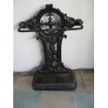 A Coalbrookdale style cast iron umbrella stand