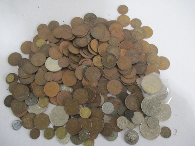 A collection of various coins