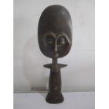 An African carved fertility statue, 36cm height