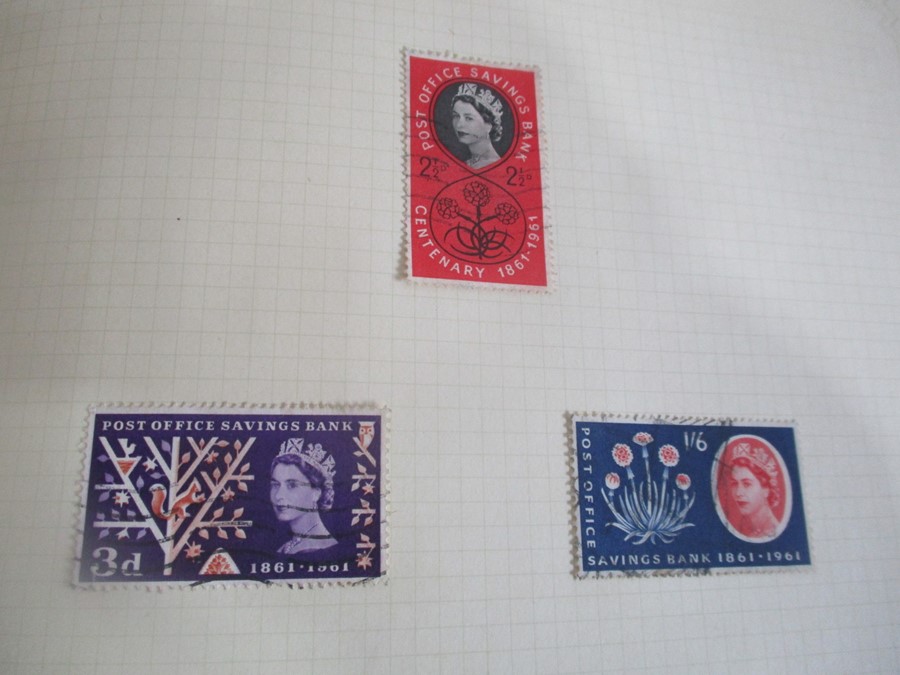 A stamp album containing various Victorian - 1970's British stamps including a Penny Black, Penny - Image 32 of 78