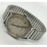 An Omega automatic stainless steel wristwatch on replacement expanding strap.