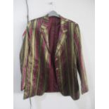 A ladies silk jacket.