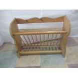 A pine plate rack