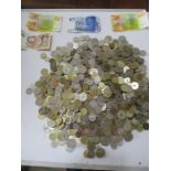 A large collection of coins mainly from Denmark and Sweden