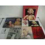 A collection of Marilyn Monroe books