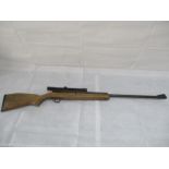 Webley & Scott side lever air rifle- serial number 1255 with BSA 4x20 scope.