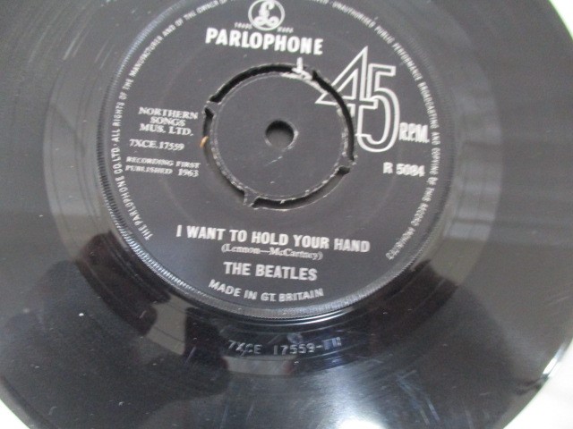 A collection of 7" vinyl singles including The Beatles, Robert Plant, The Jam, Free, Madonna, - Image 12 of 42