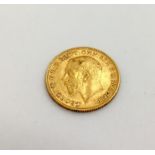 A 1912 half sovereign.