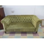 A early 20th century button back Chesterfield sofa