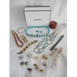 A collection of costume jewellery etc.