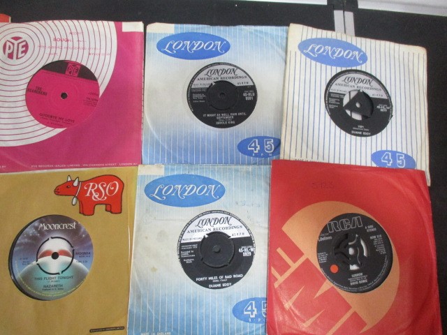 A collection of 7" vinyl singles including The Beatles, Robert Plant, The Jam, Free, Madonna, - Image 37 of 42