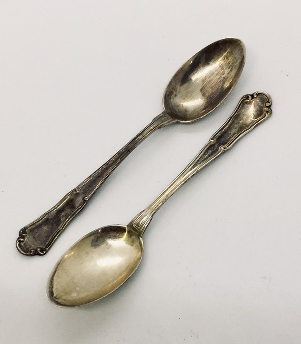 A cased set of continental silver (800) coffee spoons - Image 2 of 2