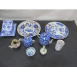 A collection of oriental china, some A/F