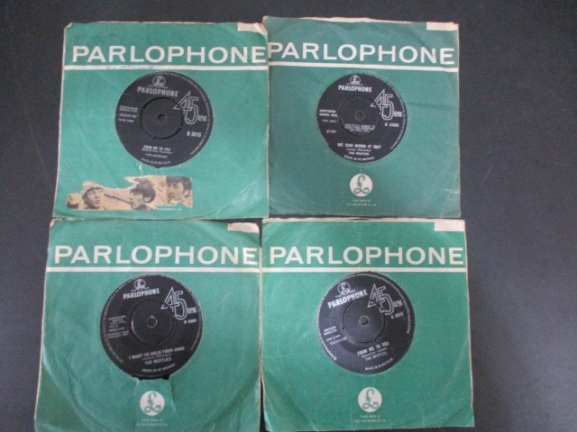 A collection of 7" vinyl singles including The Beatles, Robert Plant, The Jam, Free, Madonna, - Image 41 of 42