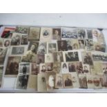 A quantity of vintage cabinet photographs.