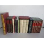 A collection of Folio Society books including Dante's Inferno