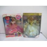 A boxed Sindy Sweet Secrets doll and a boxed Barbie as Cinderella doll
