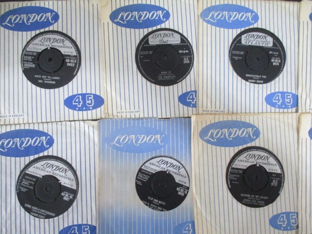 A collection of 7" vinyl singles including The Beatles, Robert Plant, The Jam, Free, Madonna, - Image 34 of 42