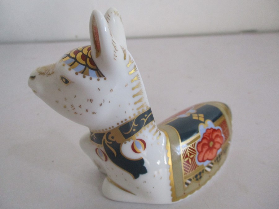A Crown Derby paperweight "Donkey Foal" - Image 3 of 3