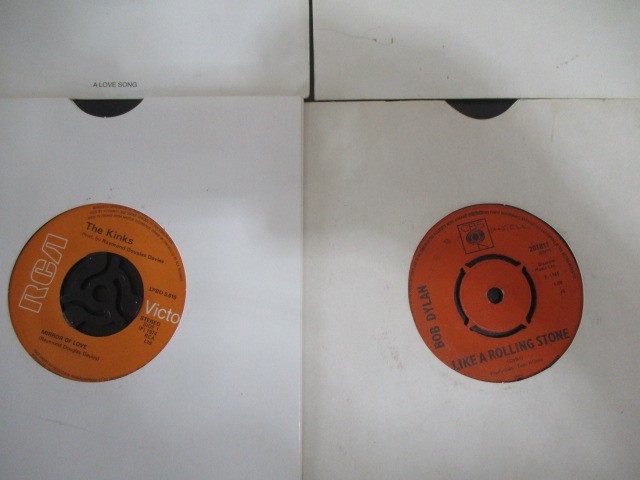 A collection of 7" vinyl singles including The Beatles, Robert Plant, The Jam, Free, Madonna, - Image 30 of 42