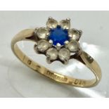 A 9 ct gold dress ring