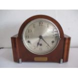 An Art Deco mantle Westminster chime mantle clock by Kierzle