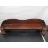 A Edwardian mahogany book shelf