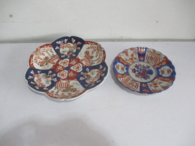 Two Japanese Imari plates