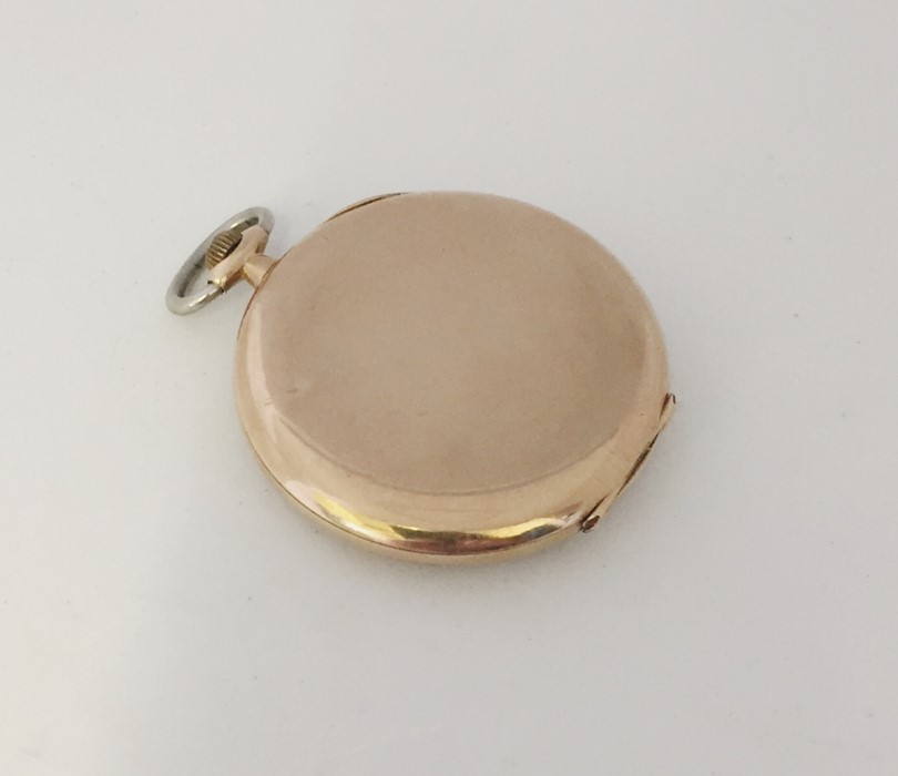 A 9ct gold 'Grosvenor' pocket watch with subsidiary second dial - Image 2 of 3